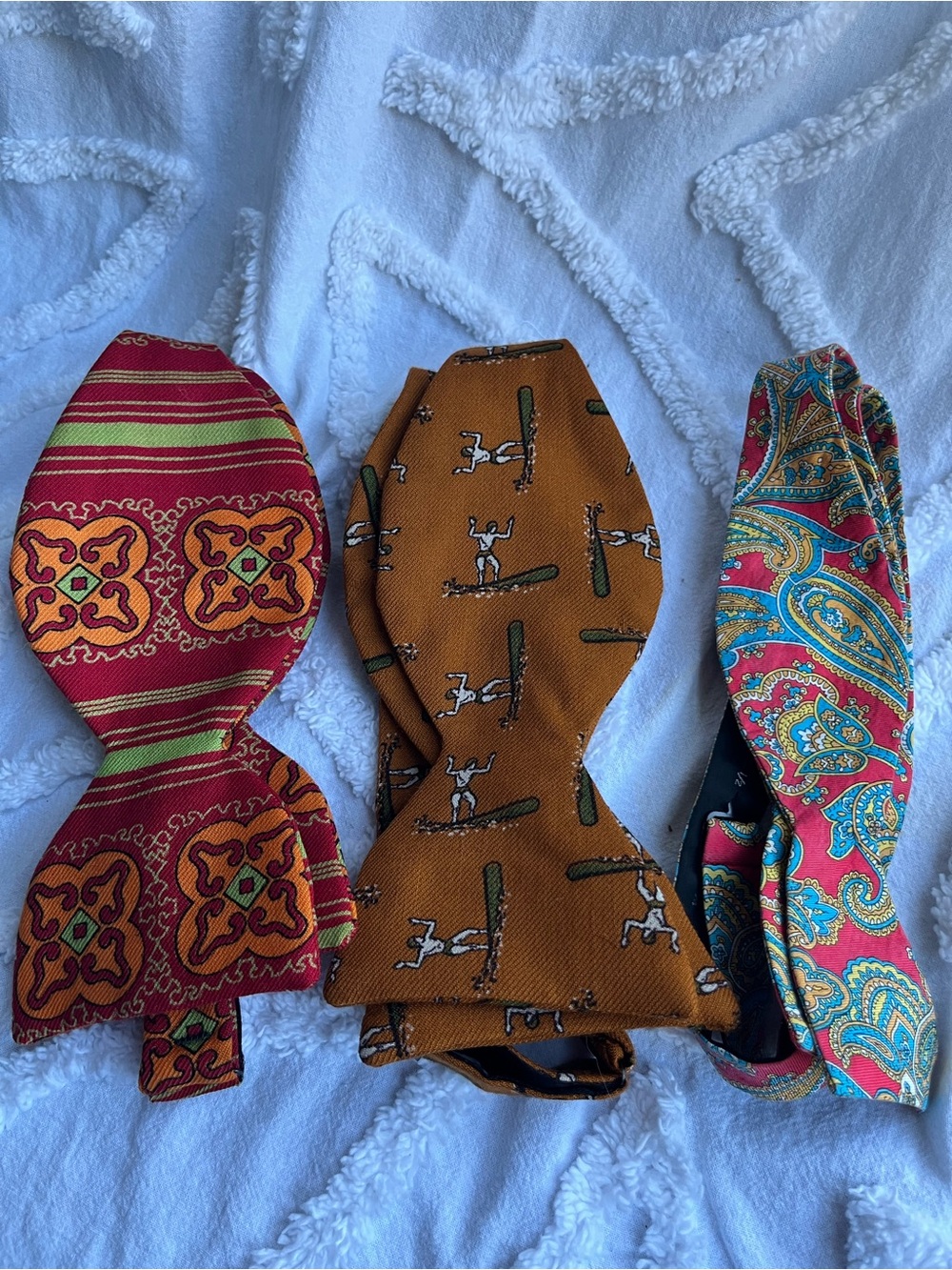 Lot of 3 Vintage Bow Ties